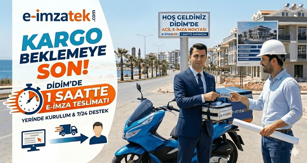 Kargo Beklemeye Son: Didim'de 1 Saatte E-İmza Teslimatı ve Yerinde Kurulum